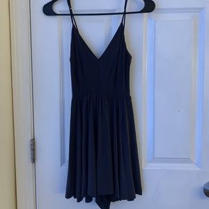 Navy with a hint of purple romper